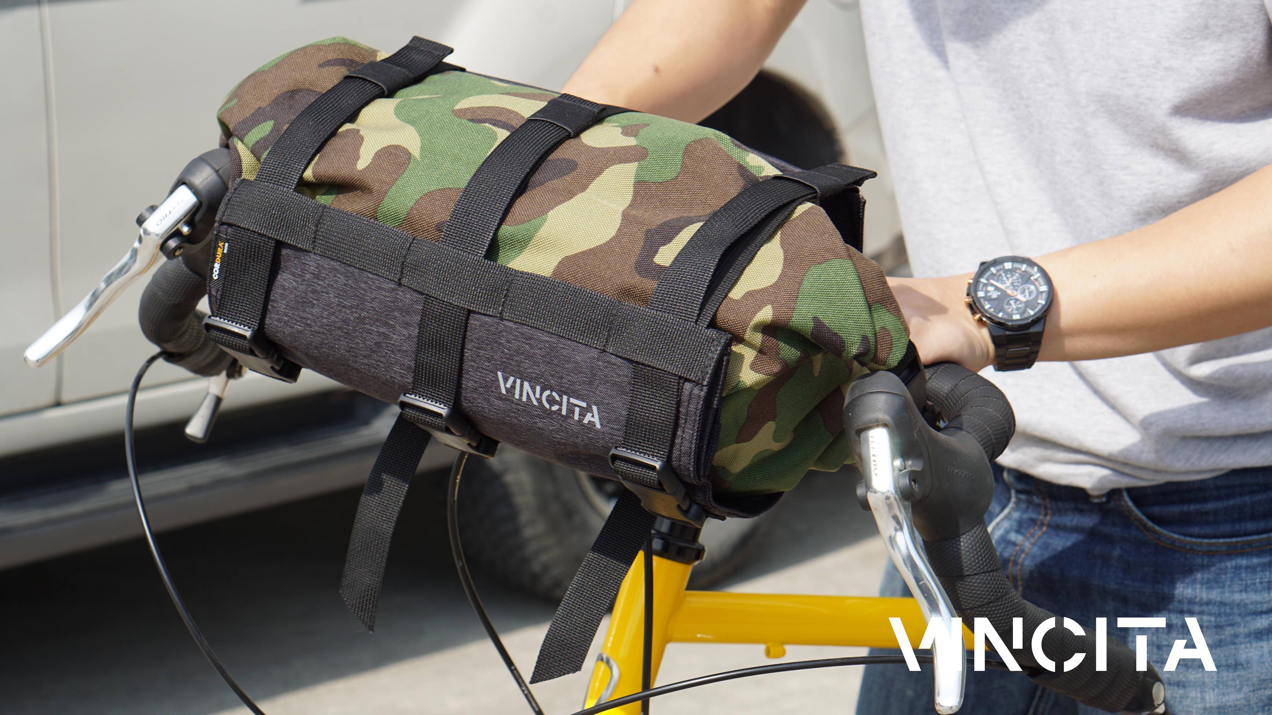 Vincita Co., Ltd. bicycle bag B012BP Strada Bikepacking Handlebar Bag