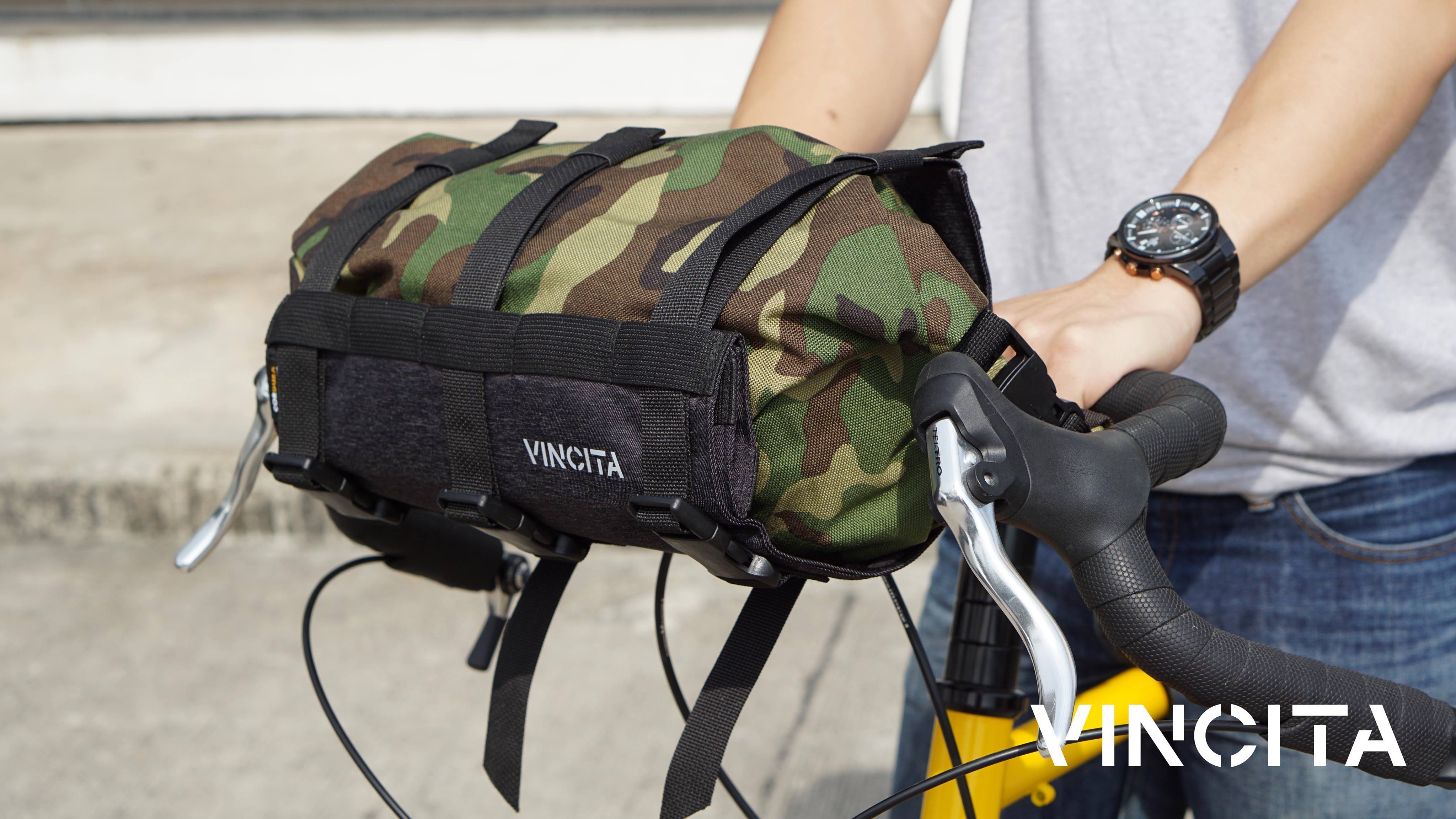 Vincita Co., Ltd. bicycle bag B012BP Strada Bikepacking Handlebar Bag