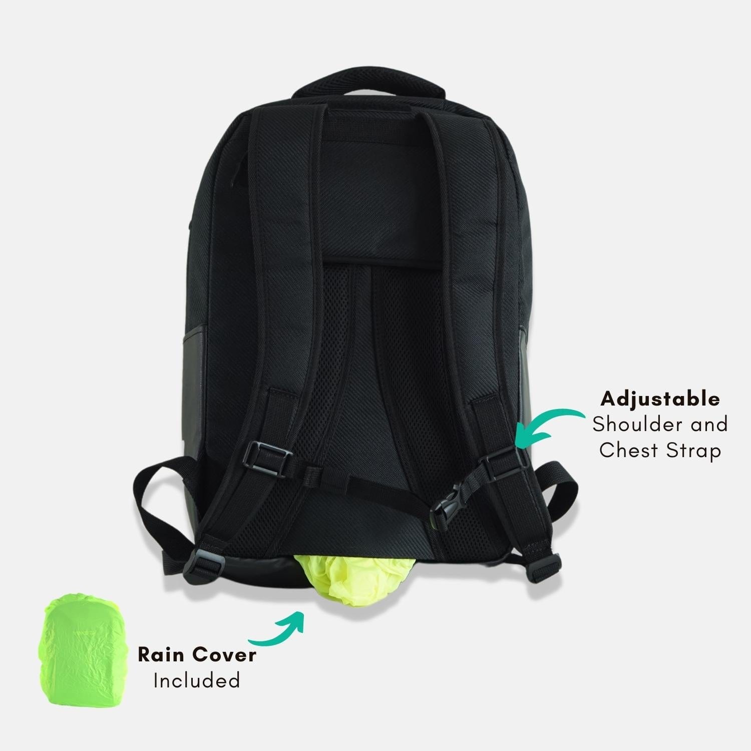 Vincita Co., Ltd. bicycle bag Black Link 2-In-1 Pannier Laptop Backpack