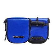 vincitabikebag bicycle bag Blue Waterproof Small Pannier (Pair) - Vincita Standard Clilp