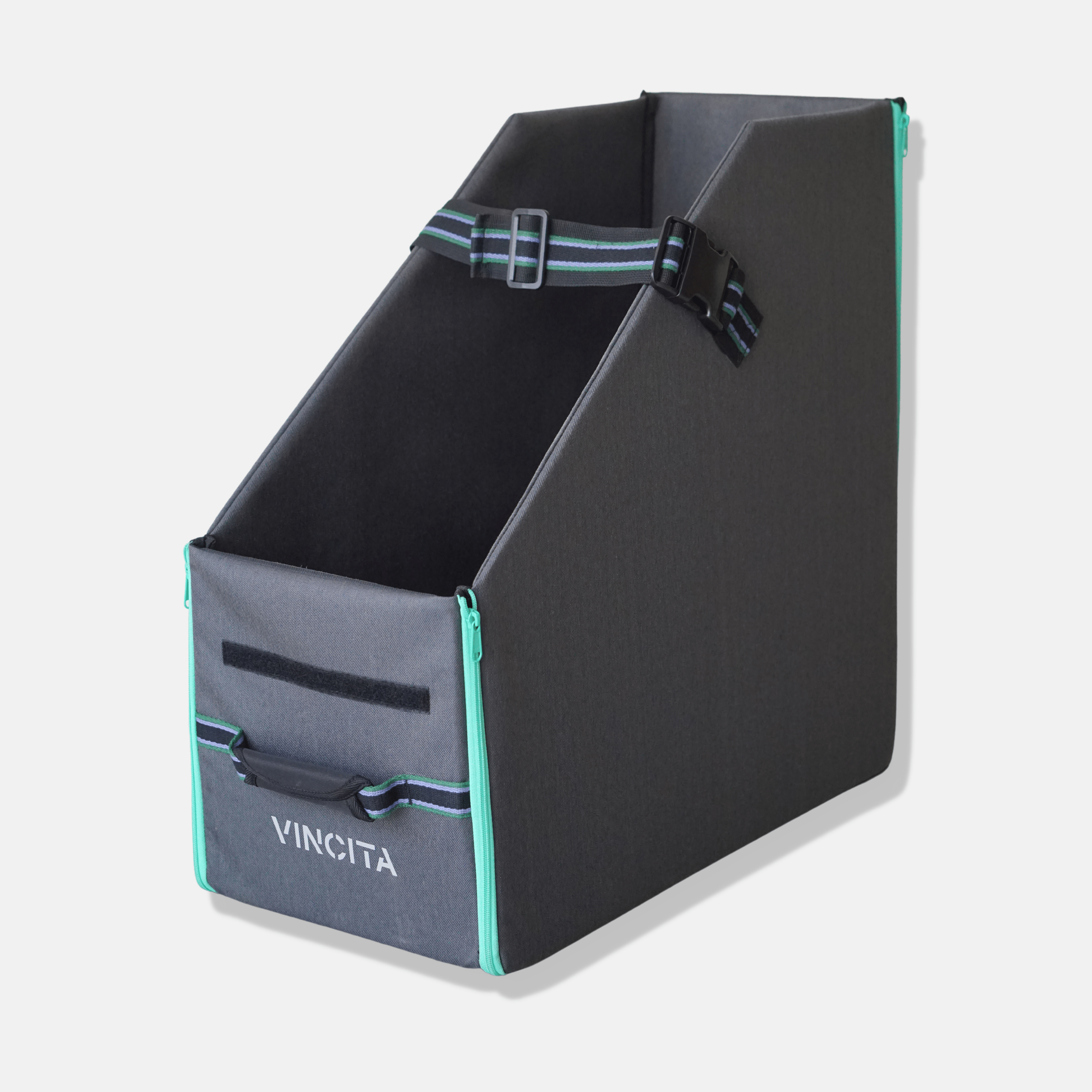 Vincita Co., Ltd. Grey with green zipper Keeper Brompton Box
