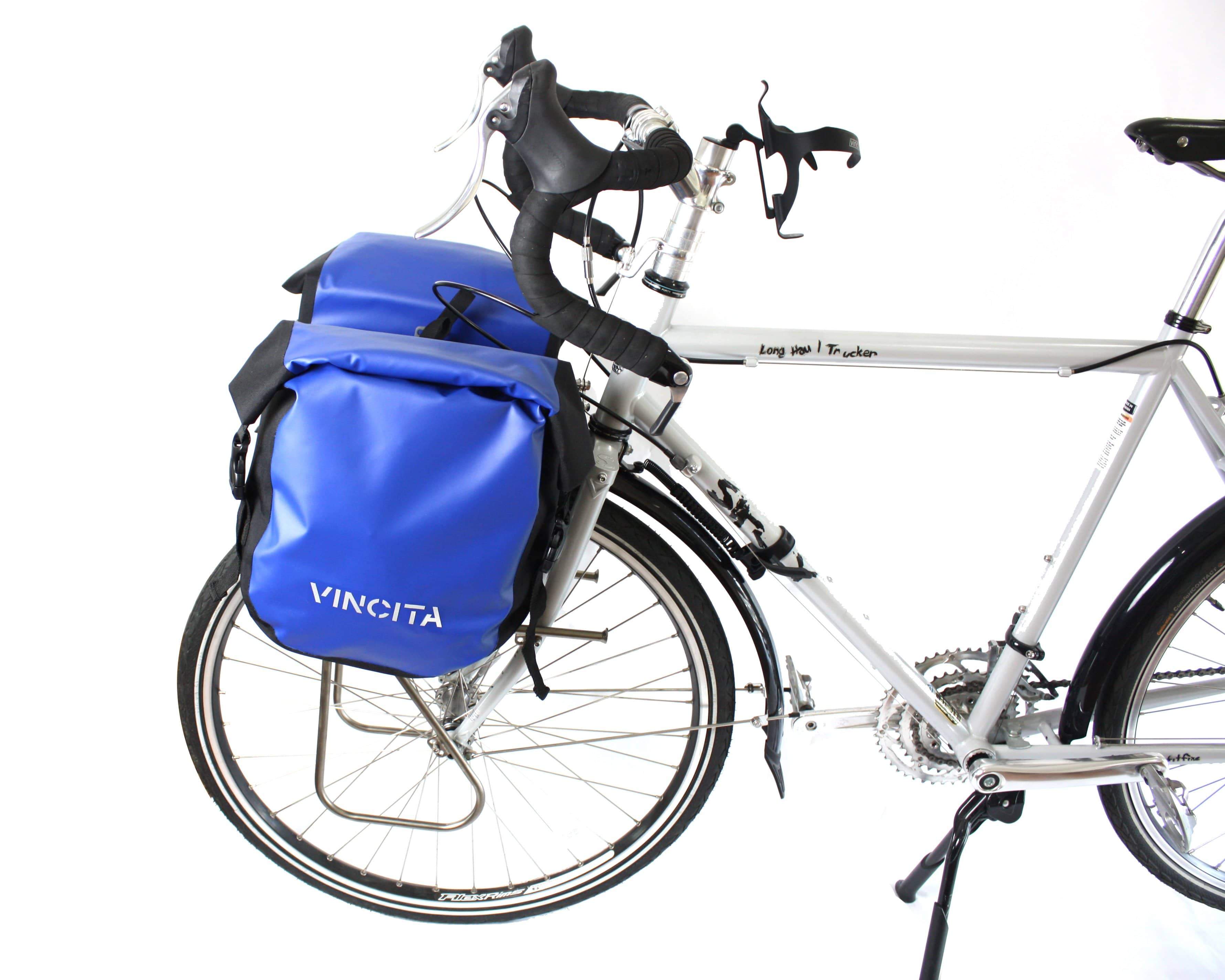vincitabikebag bicycle bag Waterproof Small Pannier (Pair) - Vincita Standard Clilp