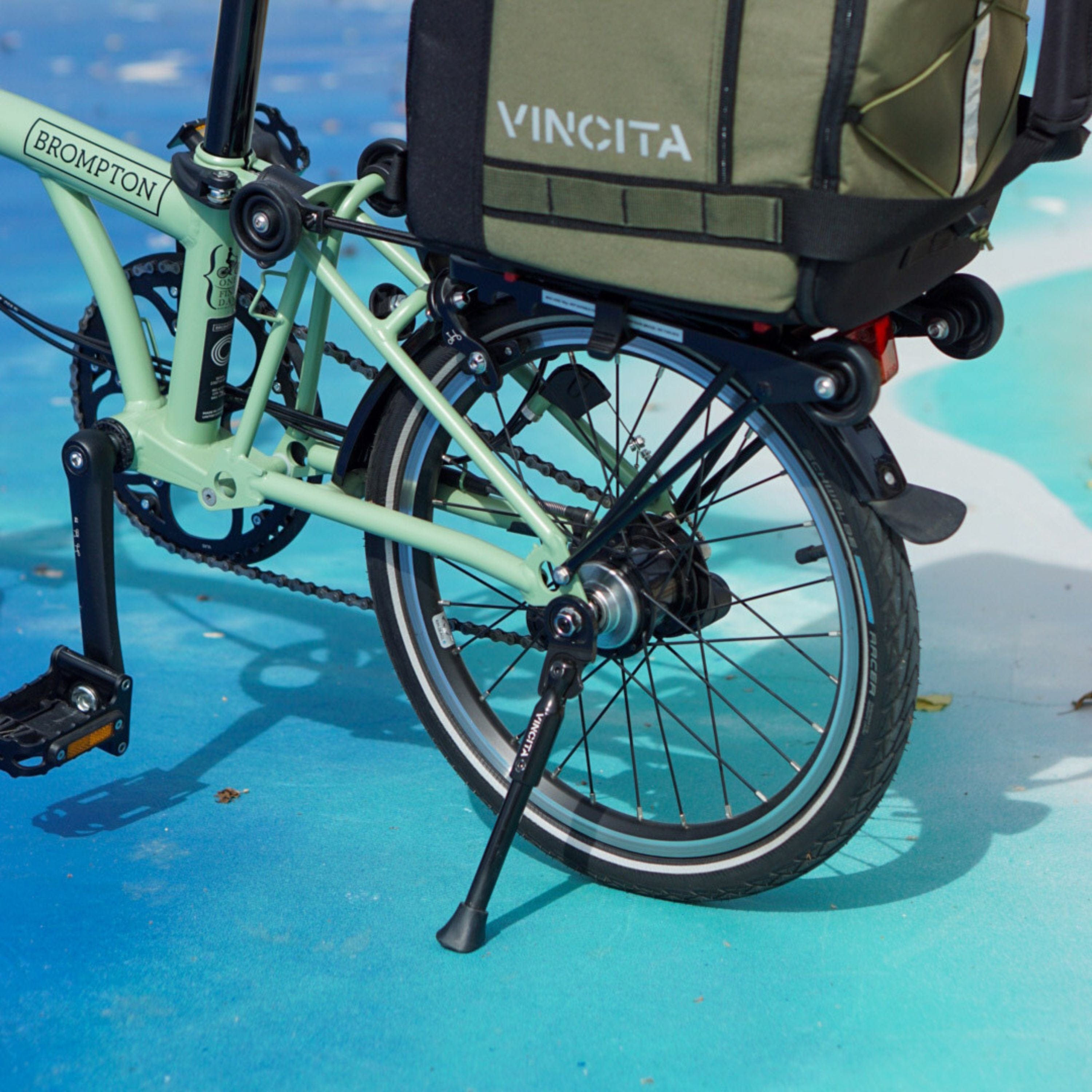 VINCITA CO.,LTD. Accessories Black Kickstand for Brompton Bicycle