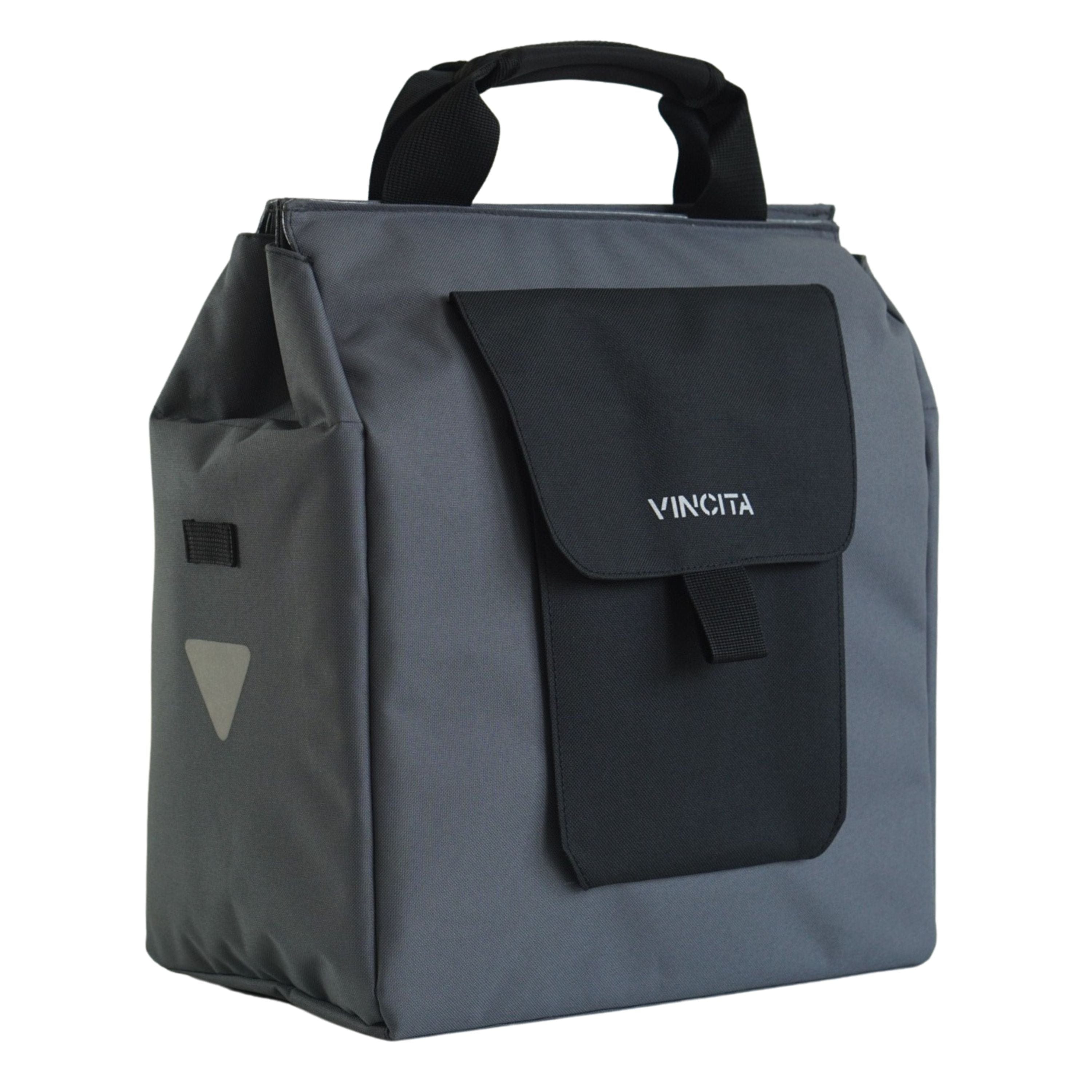 Vincita Co., Ltd. Dark Grey Jess Grocery Pannier