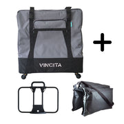 Vincita Co., Ltd. bicycle bag Dark Grey / Without Front Carrier Frame Sightseer 3.5 Travel Set