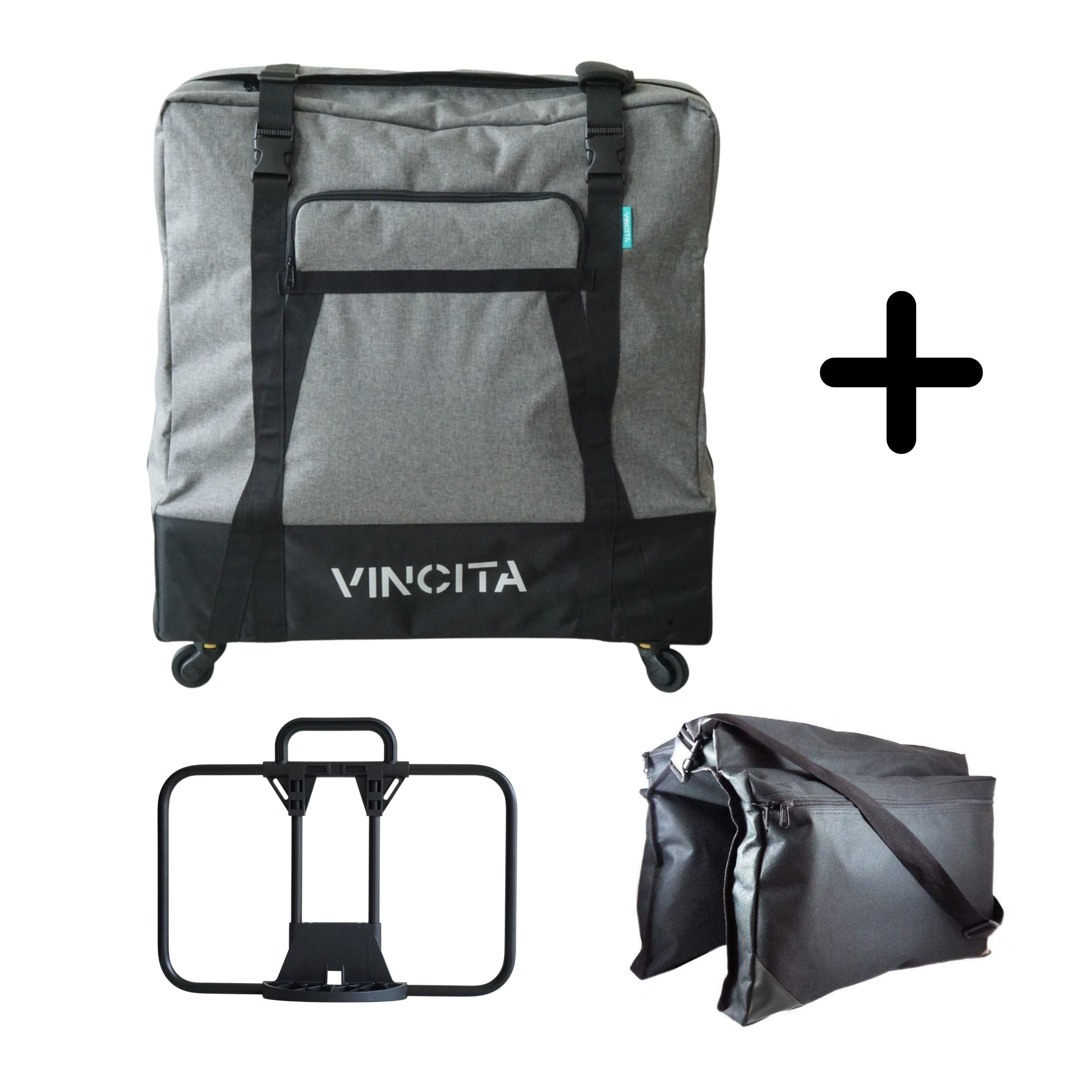 Vincita Co., Ltd. bicycle bag Mercury Grey / Without Front Carrier Frame Sightseer 3.5 Travel Set