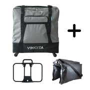 Vincita Co., Ltd. bicycle bag Mercury Grey / Without Front Carrier Frame Sightseer 3.5 Travel Set