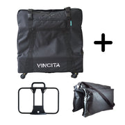 Vincita Co., Ltd. bicycle bag Moon Black / Without Front Carrier Frame Sightseer 3.5 Travel Set