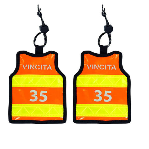 Vincita Co., Ltd. bicycle bag Orange - Motorcycle Jacket Roamer Reflectors