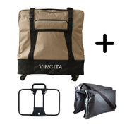 Vincita Co., Ltd. bicycle bag Pluto Brown / Without Front Carrier Frame Sightseer 3.5 Travel Set