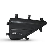 Vincita Co., Ltd. bicycle bag 46 / Black / th B025N Frame Bag for Bikepacking