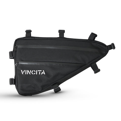 Vincita Co., Ltd. bicycle bag 48 / Black / th B025N Frame Bag for Bikepacking