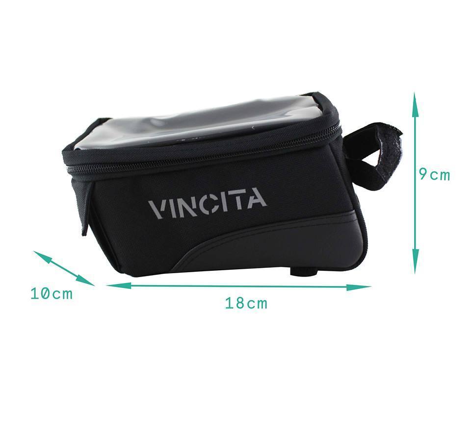 Vincita Co., Ltd. bicycle bag B026D Top Tube Bag with Phone Pocket