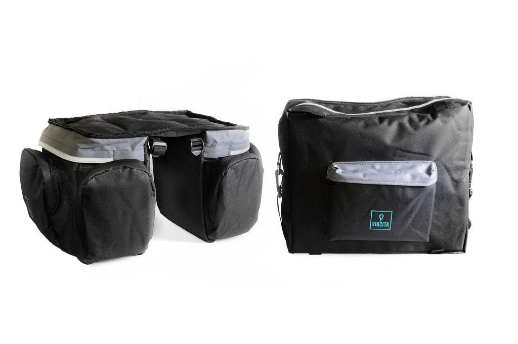 vincitabikebag bicycle bag B101 Triple Bag Detachable