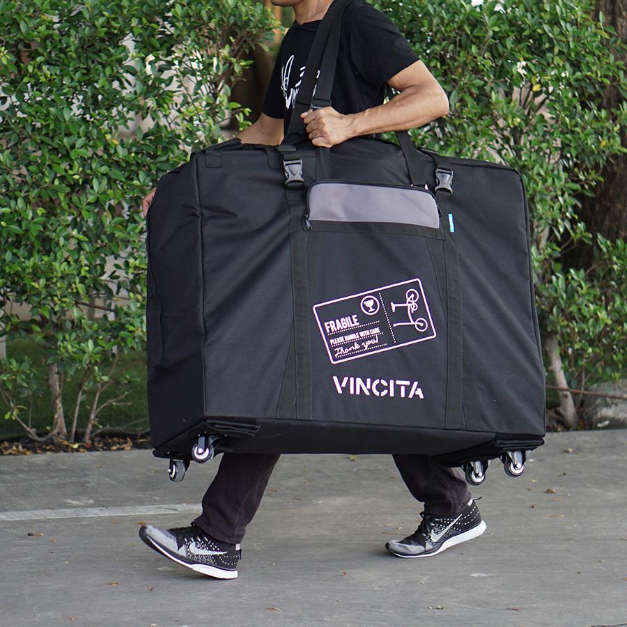 Vincita Co., Ltd. bicycle bag B132TD Soft Transport Bag  for  20" Folding Bike with 4 wheels