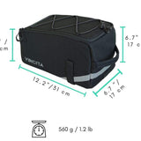 Vincita Co., Ltd. Bike Trunk Bag - Bicycle Saddle Bag for Rear Rack