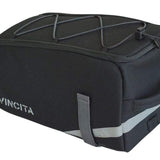 Vincita Co., Ltd. BLACK-ORANGE Bike Trunk Bag - Bicycle Saddle Bag for Rear Rack