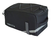 Vincita Co., Ltd. BLACK-ORANGE Bike Trunk Bag - Bicycle Saddle Bag for Rear Rack
