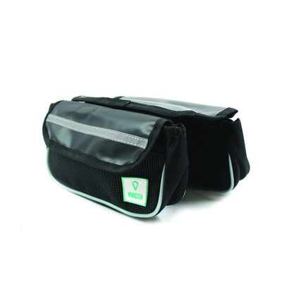 Vincita Co., Ltd. bicycle bag Black / th B029TX Top Tube Bag Duo Tarpaulin