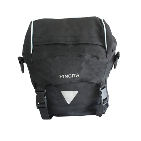 vincitabikebag bicycle bag Black / th B050-V Single Pannier Small