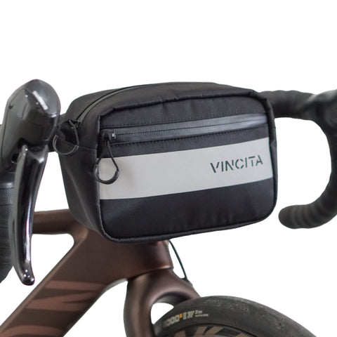 Vincita Co., Ltd. Black Wakeup Bicycle Handlebar Bag