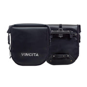 vincitabikebag bicycle bag Black Waterproof Small Pannier (Pair) - Vincita Standard Clilp