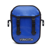 vincitabikebag bicycle bag Blue Small Waterproof Single Pannier with Cover