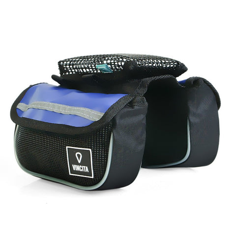 Vincita Co., Ltd. bicycle bag Blue / th B029T Top Tube Bag Duo Tarpaulin