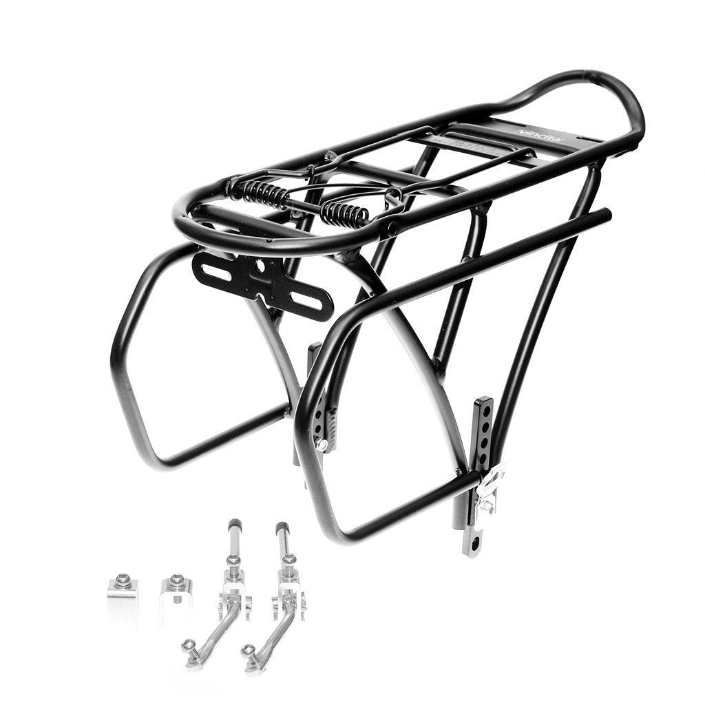 Rear bike rack discount with spring clamp