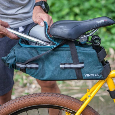 Vincita Co., Ltd. bicycle bag Charcoal grey / th B038BP STRADA BIKEPACKING SADDLE BAG