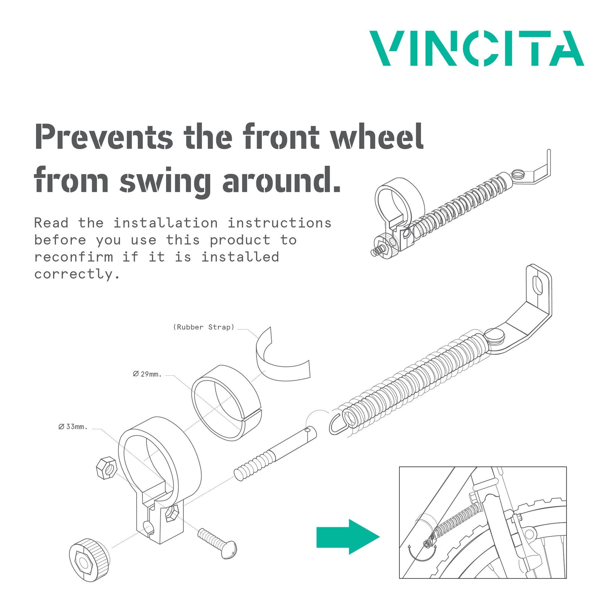 Vincita Co., Ltd. Accessories FO5 Front Wheel Alignment Gear