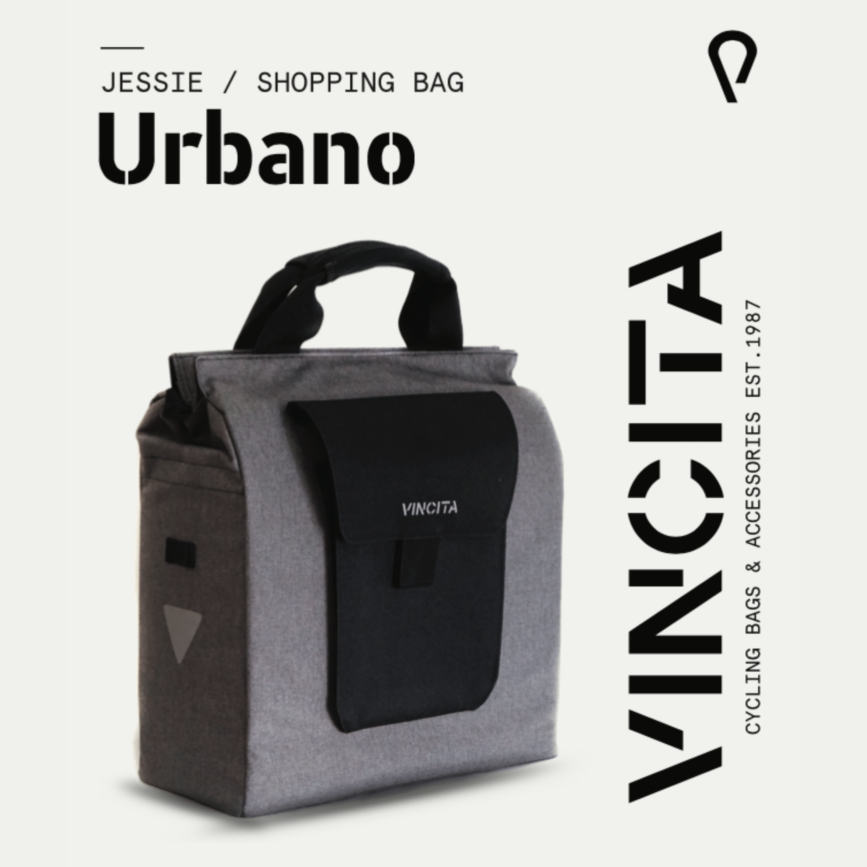 Vincita Co., Ltd. Jess Bicycle Grocery Pannier