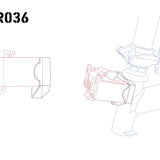 Vincita Co., Ltd. Accessories QR036 Modified KlickFix Adapter for Brompton Head Tube