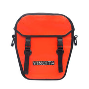 vincitabikebag bicycle bag Red Single Pannier Waterproof L with Cover