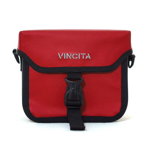 Vincita Co., Ltd. bicycle bag Red / th B017WP-AK Handlebar Bag Waterproof with KlickFix Adapter for Brompton