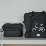 vincitabikebag bicycle bag Set 1: Soft Transport Bag for Brompton (B132B) + Garment Bag a.k.a. Sightseer