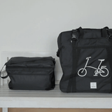 vincitabikebag bicycle bag Set 1: Soft Transport Bag for Brompton (B132B) + Garment Bag a.k.a. Sightseer