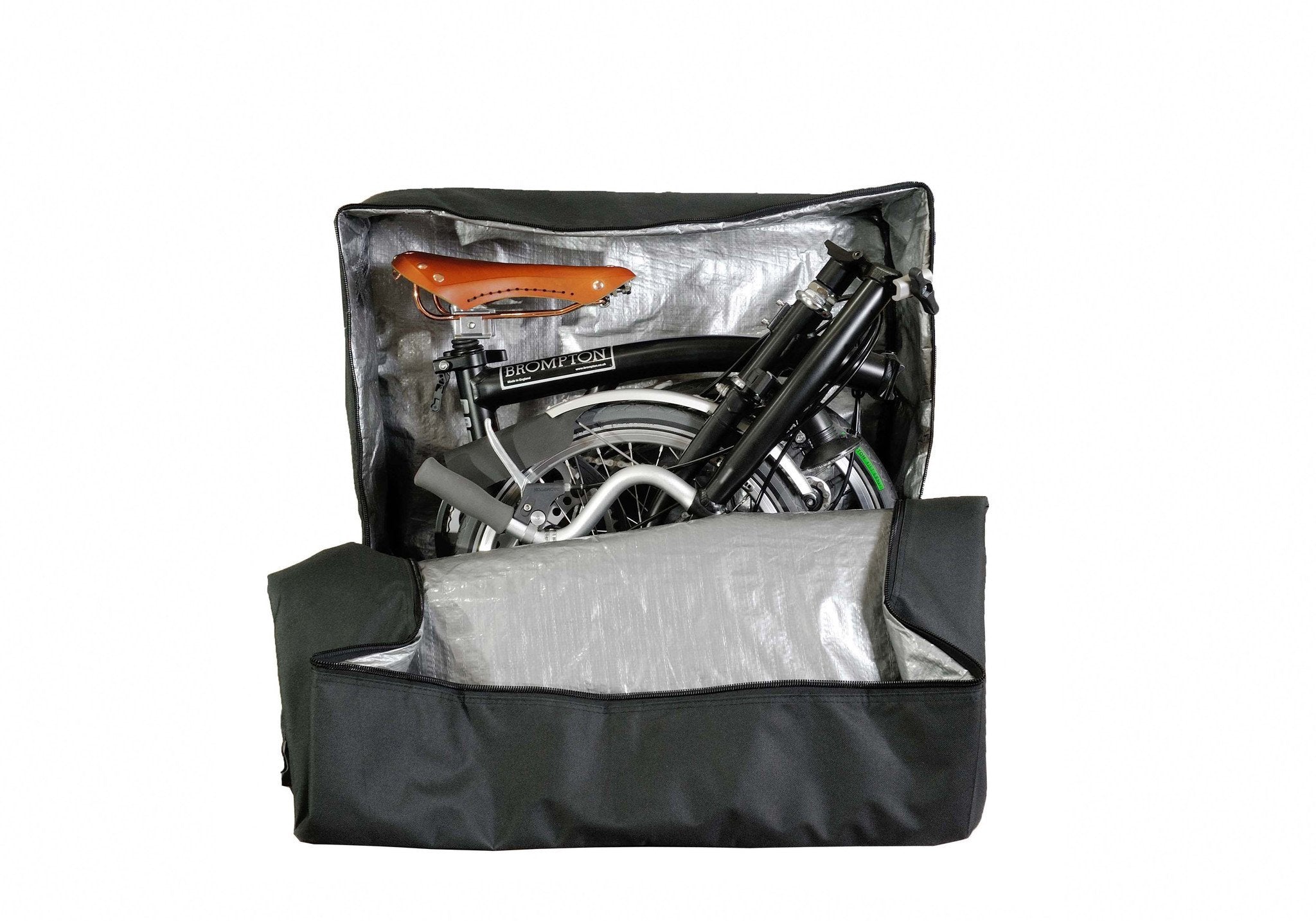 vincitabikebag bicycle bag Set 1: Soft Transport Bag for Brompton (B132B) + Garment Bag a.k.a. Sightseer