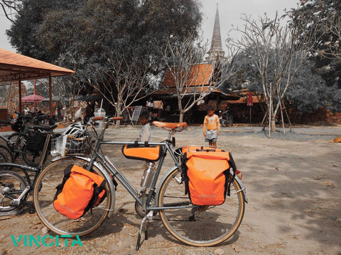 vincitabikebag bicycle bag Waterproof Small Pannier (Pair) - Vincita Standard Clilp